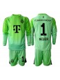 Bayern Munich Manuel Neuer #1 Målvakt Replika Hemmakläder Barn 2025-26 Långärmad (+ byxor)